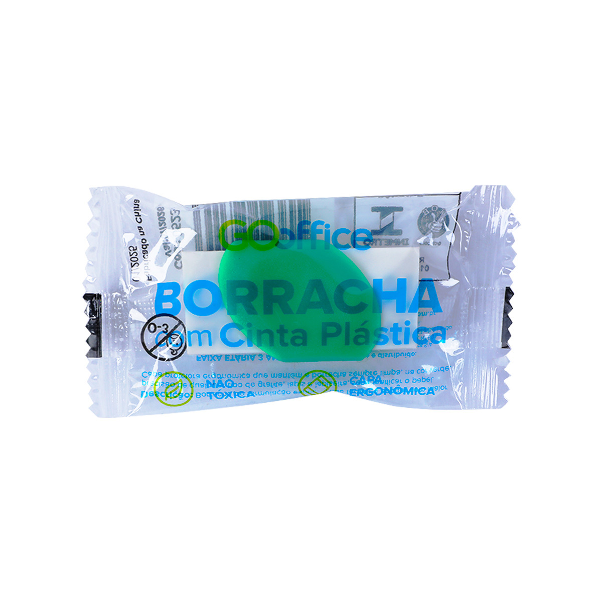 Borracha Branca com Cinta Plástica | Go Office