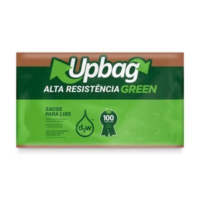 Saco de Lixo Oxibiodegradável 110 L Marrom Super Reforçado 50 unidades | UpBag