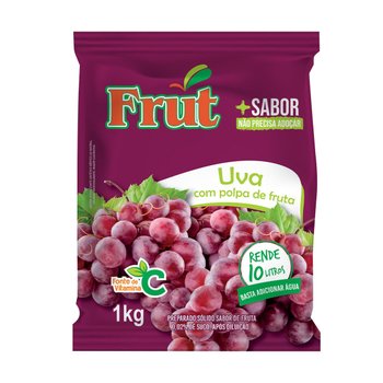 Suco de Uva em Pó 1 kg 10 sacos | Frut