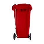 Coletor de Lixo 120L Vermelho com Pedal | Wite