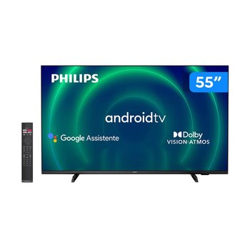 Smart TV 4K 55" Philips Google Comando de Voz