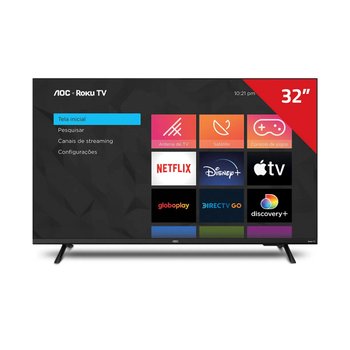 Smart TV HD 32" AOC Roku Bivolt