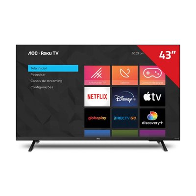 Smart TV Full HD 43" AOC Roku Bivolt