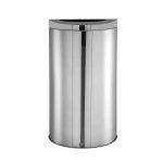 Lixeira Inox Meia-Lua Semi Circular 40 Litros