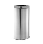 Lixeira Inox Meia-Lua Semi Circular 40 Litros