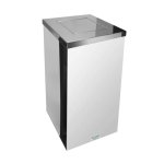 Lixeira Inox Quadrada Basculante 100 Litros