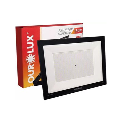 Refletor Led Ourolux Preto 03268 150W100/240V 6500k