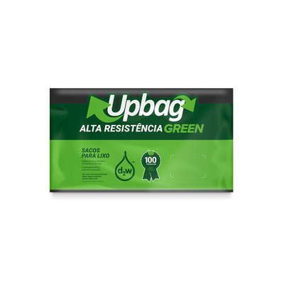 Saco de Lixo Oxibiodegradável 15 L Preto Super Reforçado 50 unidades | UpBag