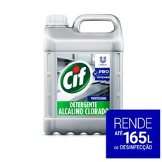 Detergente Líquido Alcalino Clorado Sem Perfume 5L | Cif