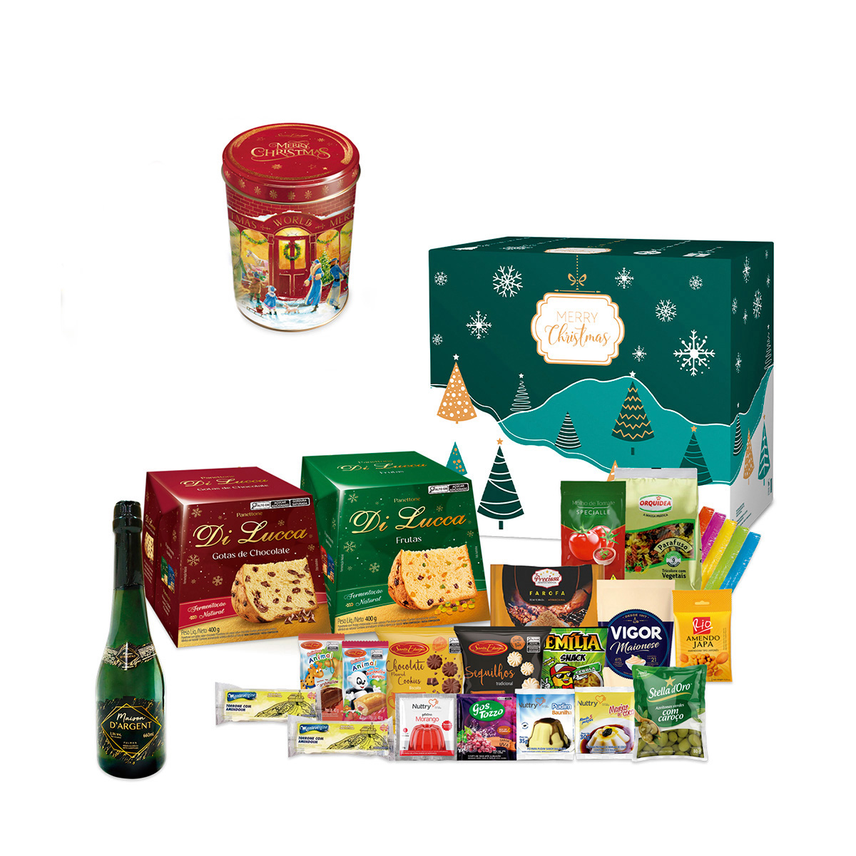 Cesta de Natal Bali 32 Itens | Via Apia