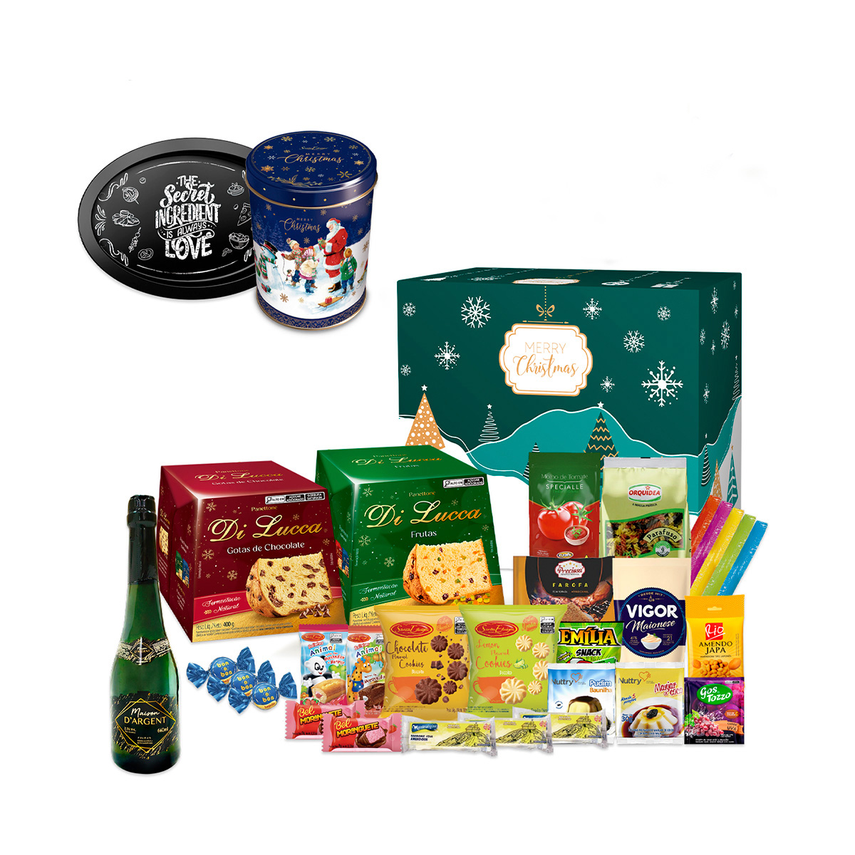 Cesta de Natal Viena 37 Itens | Via Apia