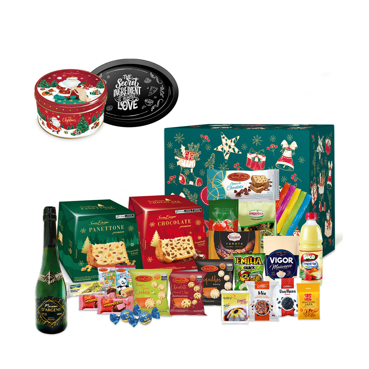 Cesta de Natal Amsterdan 39 Itens | Via Apia