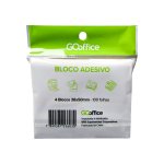 Bloco Adesivo Amarelo 38 x 50 mm 4 unidades | Go Office