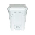 Lixeira Plástica Branca com pedal 50 litros | Wite