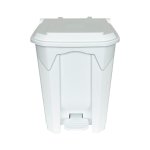 Lixeira Plástica Branca com pedal 72 litros | Wite