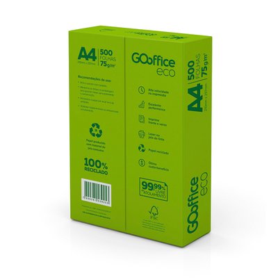 Papel A4 Reciclado Eco 500 folhas | Go Office