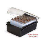 Fichário de Mesa Maxcril 5"x8" Preto