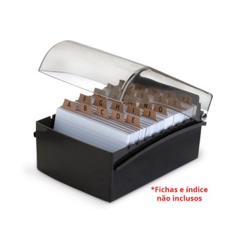 Fichário de Mesa Maxcril 5"x8" Preto