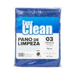 Pano de Limpeza Azul 40x62cm 71g 3 unidades | Everclean