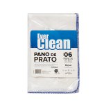 Pano de Prato Branco 30x50cm 30g 6 unidades | Everclean