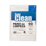 Pano de Limpeza com Tarja Azul 45x65cm 85g 3 unidades | Everclean