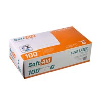 Luva Latex Soft Aid Med Procedimento com Po G CX 100UN