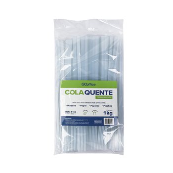 Refil Cola de Silicone Hot Melt Fina 1 Kg | Go Office