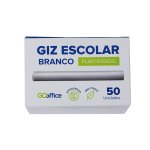 Giz Escolar Branco 50 unidades | Go Office