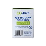 Giz Escolar Colorido 50 unidades | Go Office