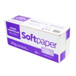 Lençol Hospitalar 50 cm x 50 metros 20g Folha Simples 6 rolos | Softpaper Basic