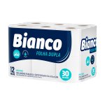 Papel Higiênico Folha Dupla 30 metros 12 rolos | Bianco