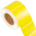 Etiqueta Couchê Amarela 42 x 25 mm 1 Coluna 1000 etiquetas