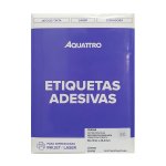 Etiqueta Adesiva Aquattro 25,4x66,7mm PCT 10fls