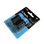 Pilha Alcalina Go Tech LR20 D Grande 2UN