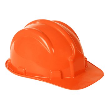 Capacete Plastcor PLT com Suspensão Laranja