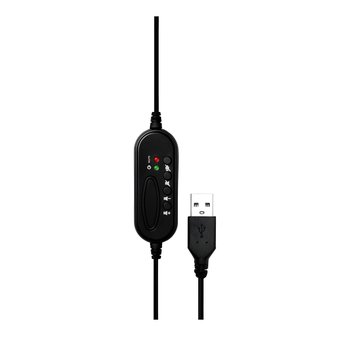 Headset USB Fortrek FK731A Office Preto