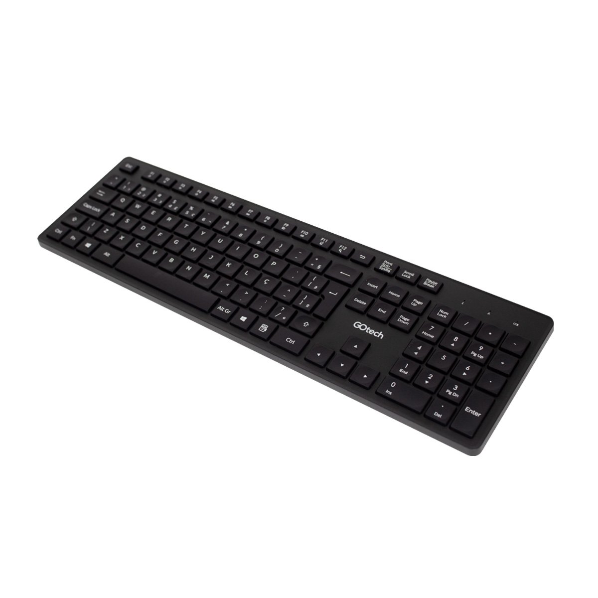 Br Supply - Kit Teclado e Mouse Sem Fio 2,4GHz CSF1010 Preto | GoTech