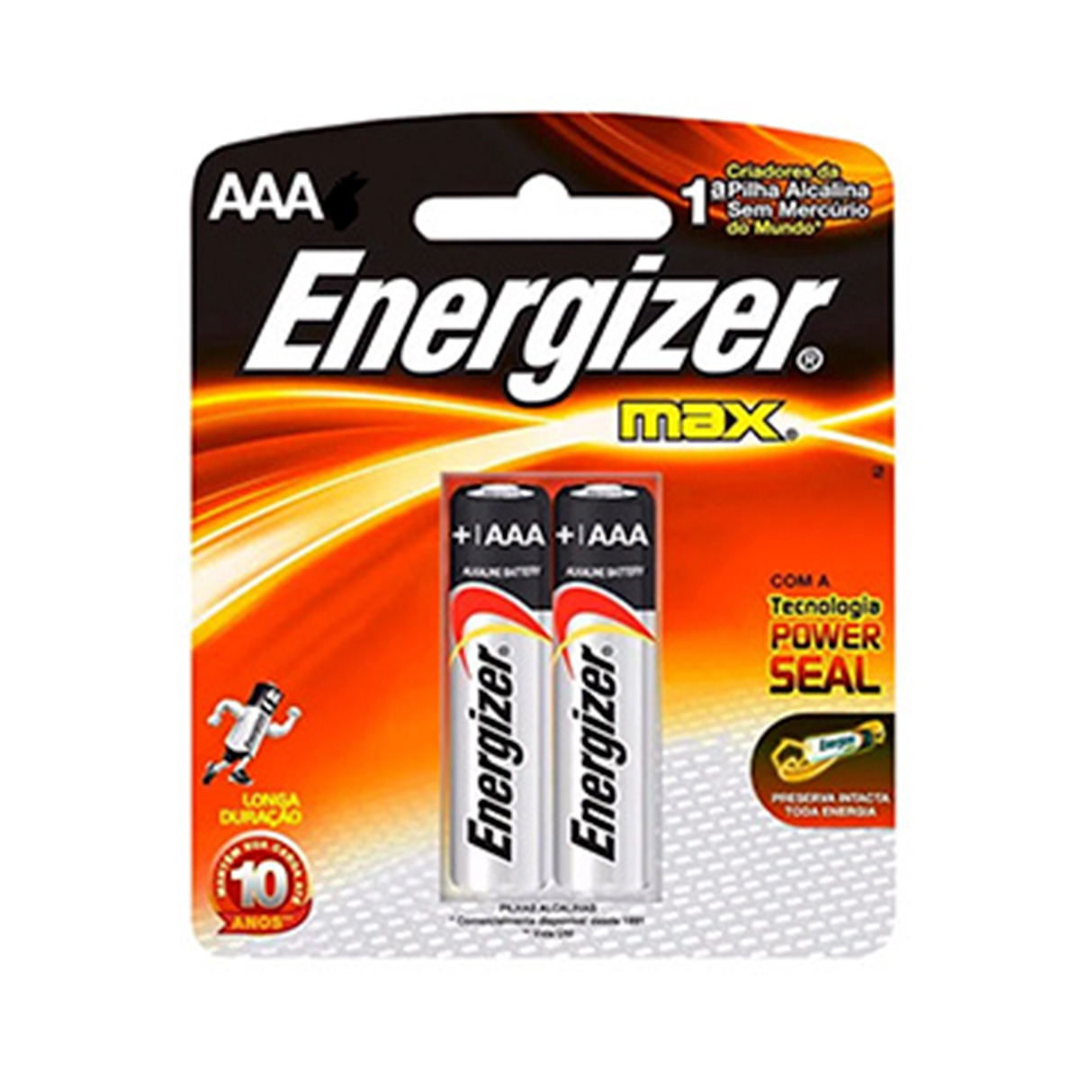 Pilha Alcalina AAA Energizer Max E303824700 2UN