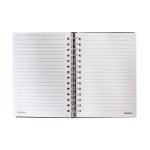 Caderno 1/4 Espiral Capa Dura 140X200mm 200fls Preto | Go Office