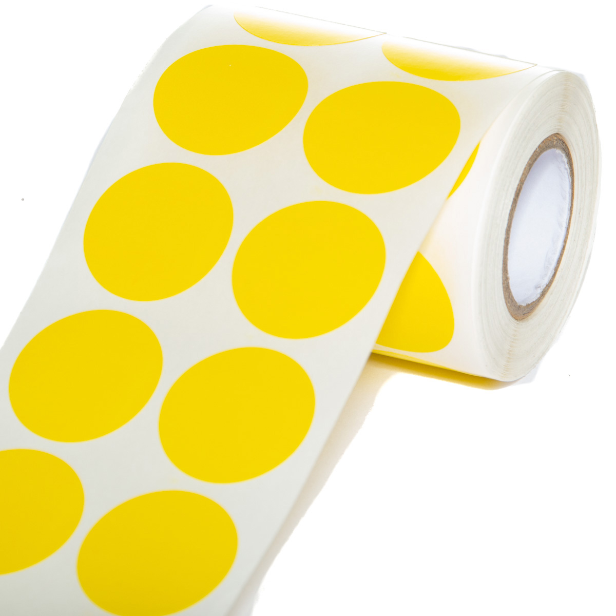 Etiq. Couchê 25mm Redonda Amarela RL 630UN