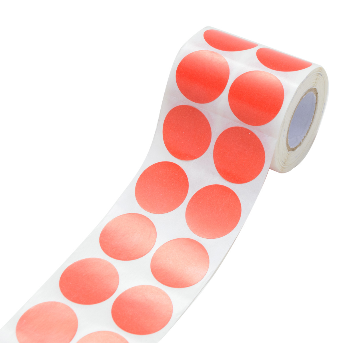 Etiq Couchê 25mm Redonda Vermelha RL 630UN