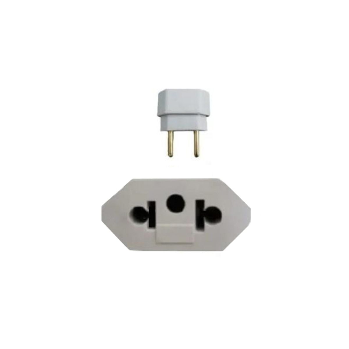 Adaptador Chato para Redondo 10AH Branco