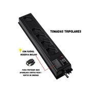 Filtro de Linha 5 Tomadas Bivolt 1m 10AH Preto