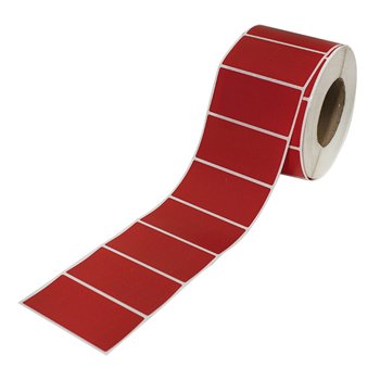 Etiqueta 10x5 cm Vermelha Rolo de 1700 unidades