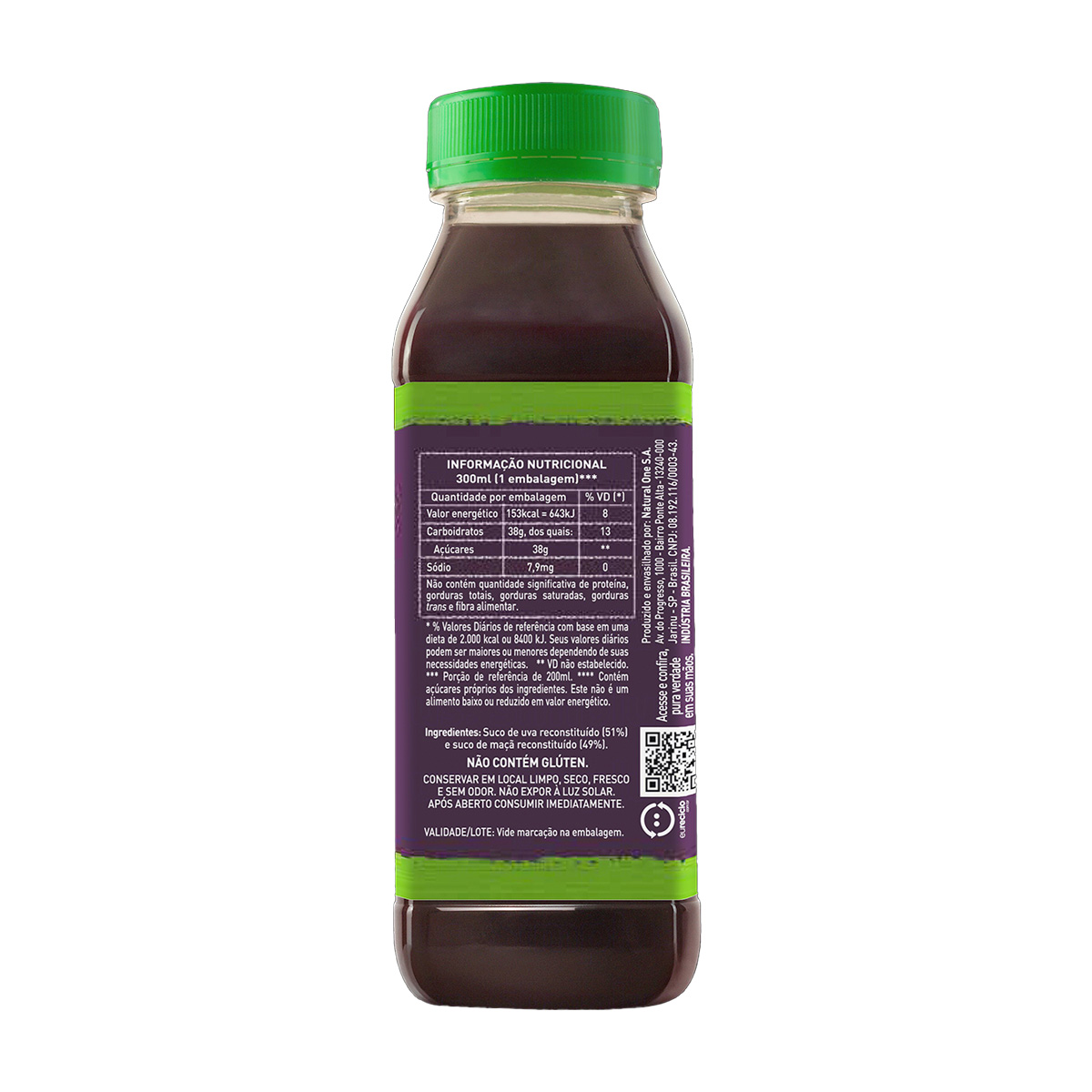 Suco de Uva Natural One 300 ml 12 unidades