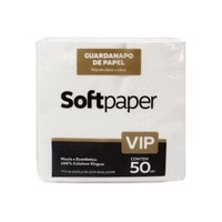 Guardanapo Folha Dupla 23x23cm Pacote com 50 unidades | Softpaper
