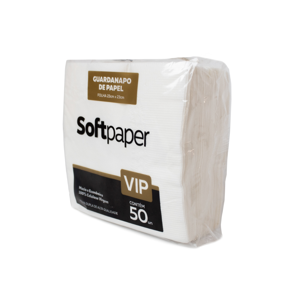 Guardanapo Folha Dupla 23x23cm Pacote com 50 unidades | Softpaper