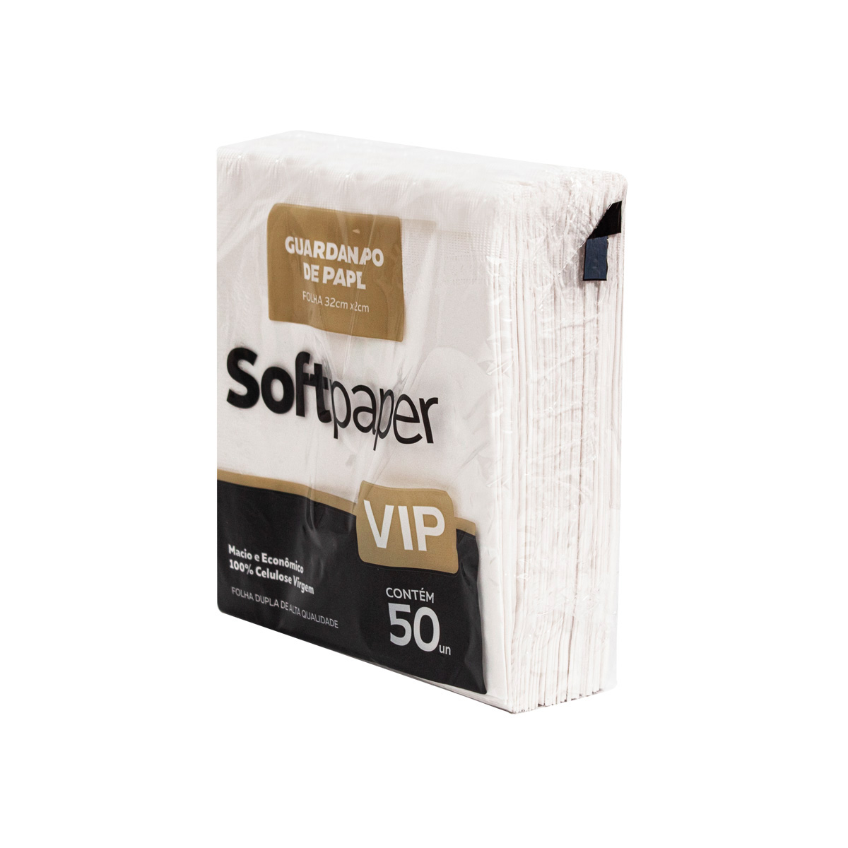 Guardanapo Folha Dupla 32x32cm Pacote com 50 unidades | Softpaper