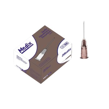 Agulha Hipodérmica 13 X 0,45mm Marrom CX 100UN