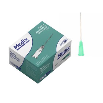 Agulha Hipodérmica 25 X 0,80mm Verde CX 100UN